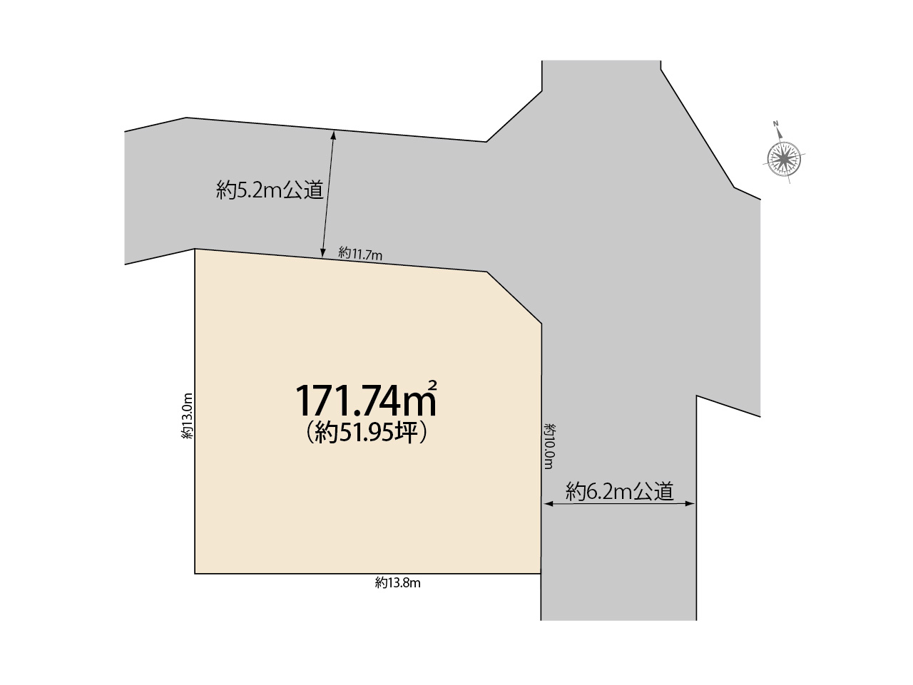 ラビングタウン松が丘1丁目41 | 西武池袋線・西武新宿線「所沢」駅利用。土地約51坪の松が丘1丁目。北東角地でゆとりの敷地。建築条件なし、お好きなハウスメーカーで建築できます。
